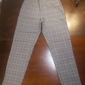 Time and Tru Women's Black and White Checkered Pants